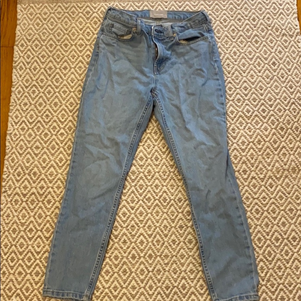 Cropped Everlane light washed skinny Jeans